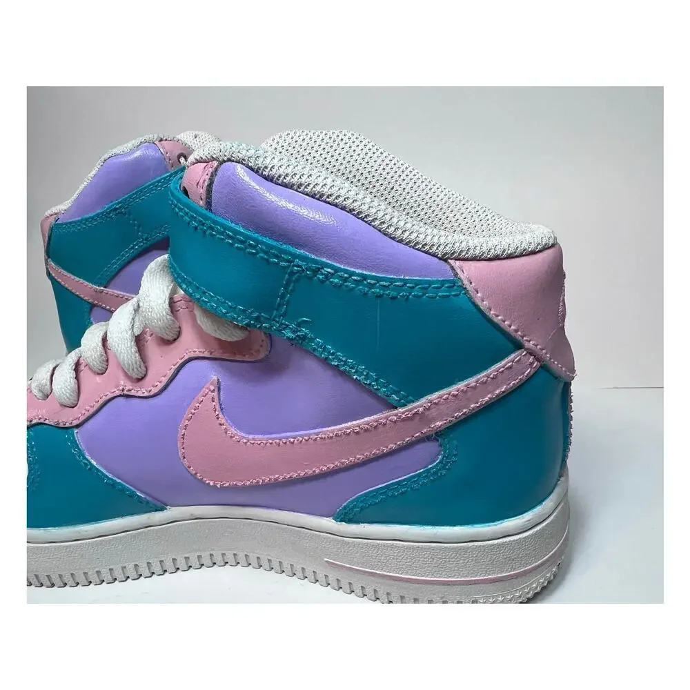 Nike Air Force Custom Painted Youth Size 5.5 Pastels DH2933-111